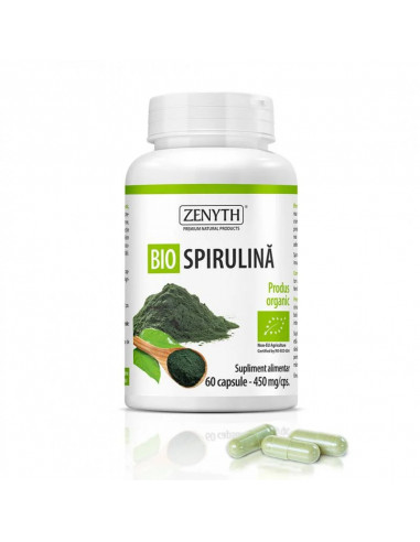 Bio Spirulina 450 mg, 60 capsule, Zenith - UZ-GENERAL - ZENYTH PHARMACEUTICALS SRL