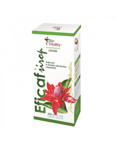 Sirop Eficaf, 200 ml, Bio Vitality - TUSE-GRIPA - BIO VITALITY