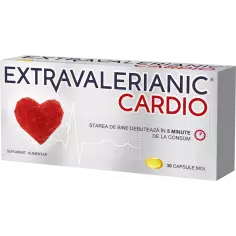 Extravalerianic cardio, 30 capsule moi, Biofarm