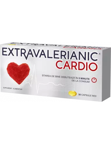 Extravalerianic cardio, 30 capsule moi,  Biofarm - AFECTIUNI-CARDIOVASCULARE - BIOFARM