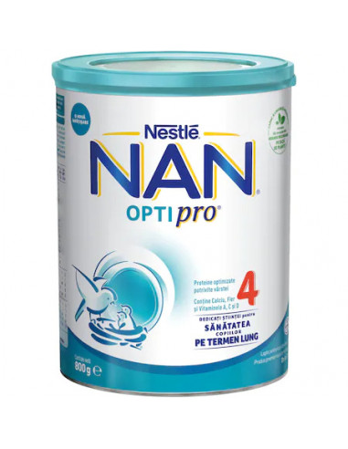 Lapte praf NAN 4 Optipro 800g, de la 2 ani, Nestle - FORMULE-LAPTE - NAN