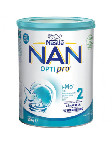 Lapte praf NAN 2 Optipro 800g, de la 6 luni, Nestle - FORMULE-LAPTE - NAN