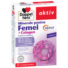 Minerale pentru femei + Colagen-depot, 30 comprimate, Doppelherz aktiv
