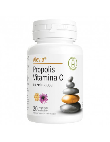 Propolis Vitamina C cu Echinaceea,20 comprimate, Alevia - UZ-GENERAL - ALEVIA