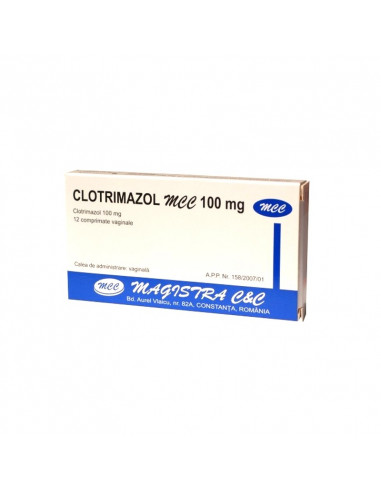 Clotrimazol MCC 100 mg, 12 comprimate vaginale, Magistra -  - MAGISTRA 