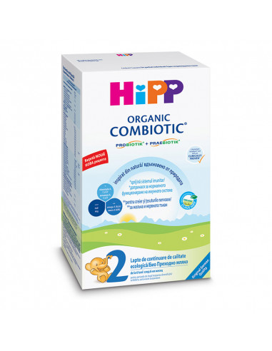 Lapte praf Organic Combiotic 2, incepand de la 6 luni, 300 g, HiPP -  - HIPP