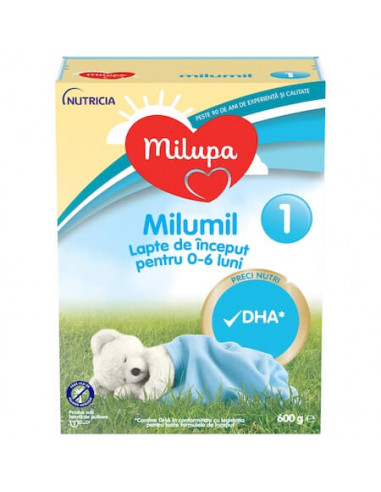 Milumil PreciNutri formula lapte de inceput, 0-6 luni, 600 g, Milupa - FORMULE-LAPTE - MILUPA