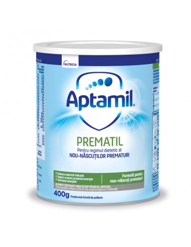 Aptamil Prematil Formula de lapte speciala pentru prematuri, +0 luni, 400 g, Nutricia -  - APTAMIL