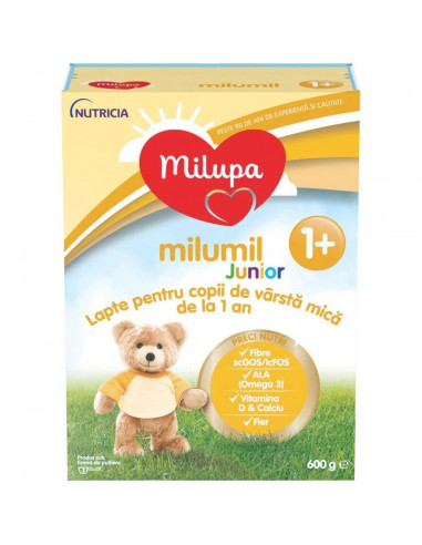 Milumil Junior PreciNutri formula lapte de crestere, +1 an, 600 g, Milupa - FORMULE-LAPTE - MILUPA