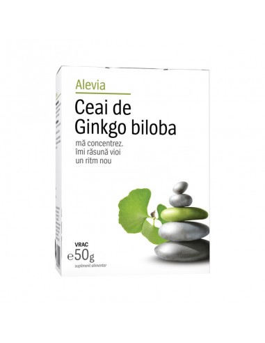 Ceai de Ginkgo biloba, 50 g, Alevia - UZ-GENERAL - ALEVIA