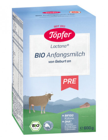 Topfer Lactana Pre, Formula Bio de lapte praf, +0 luni, 600 g - FORMULE-LAPTE - TOPFER