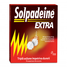 Solpadeine Extra 500 mg/12,8 mg/30 mg, 16 comprimate efervescente, Omega Pharma