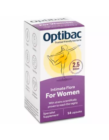 Probiotic pentru flora vaginala, 14 capsule, Optibac - INGRIJIRE-INTIMA - OPTIBAC