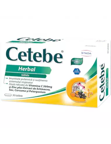 Nutritional supplement Cetebe Herbal, 30 comprimate, Stada - IMUNITATE - STADA M&D SRL