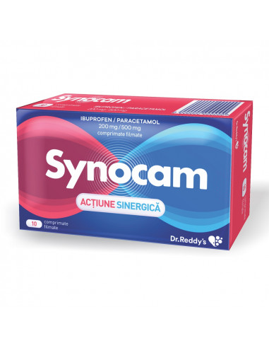 Synocam 200mg/500mg, 10 comprimate, Dr. Reddy's -  - DR. REDDYS
