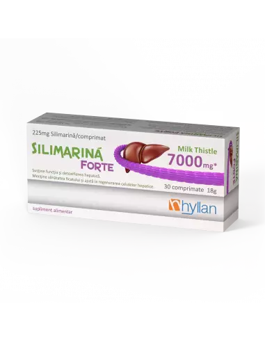 Silimarina Forte, 30 comprimate, Hyllan - HEPATOPROTECTOARE - HYLLAN