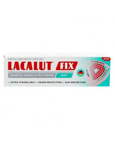 Crema adeziva pentru proteza dentara Fix Mint, 40g, Lacalut -  - LACALUT