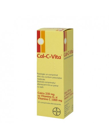 CAL-C-VITA, 10 comprimate efervescente, Bayer - UZ-GENERAL - BAYER