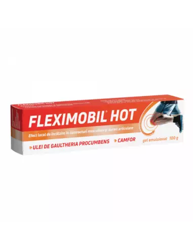 Fleximobil Hot, gel emulsionat, 100g, Fiterman - ARTICULATII-SI-SISTEM-OSOS - FITERMAN