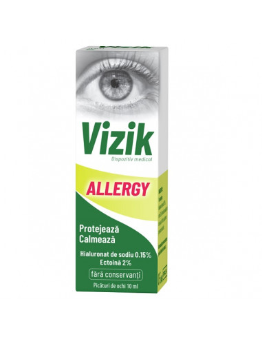 Picaturi pentru ochi Vizik Allergy, 10 ml, Zdrovit - INGRIJIRE-OCHI - ZDROVIT