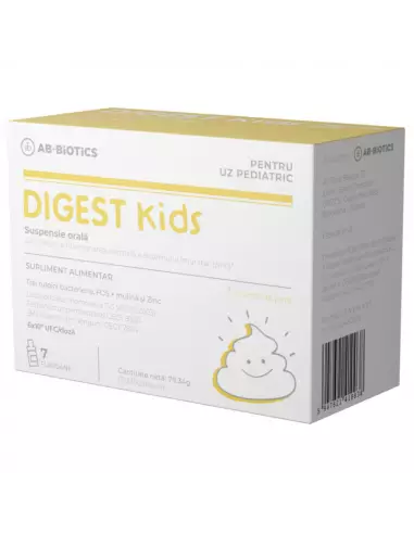 Suspensie orala Digest Kids, 7 flacoane, Ab-Biotics -  - AB-BIOTICS