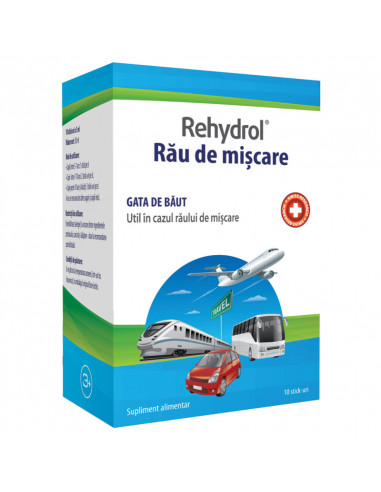Rehydrol Rau de miscare, 10 stickuri, MBA Pharma -  - MBA PHARMA