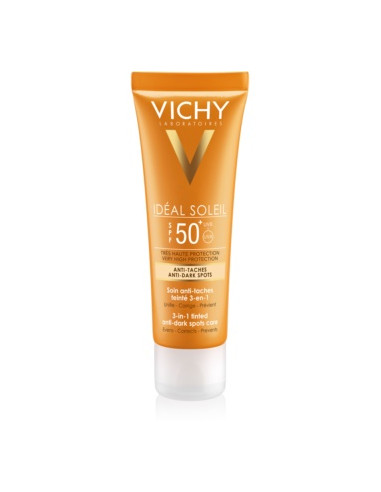 Crema colorata anti-pete pigmentare Ideal Soleil, SPF50+, Vichy - PROTECTIE-SOLARA-ADULTI - VICHY