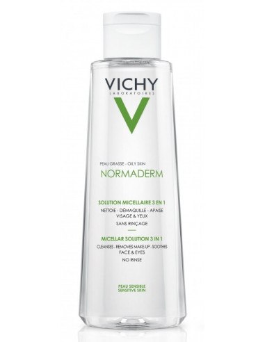 Solutie micelara 3 in 1 - Normaderm, 200 ml, Vichy - DEMACHIANTE - VICHY