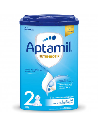 Aptamil 2 nutri-biotik, 800 g, 6-12 luni, Nutricia - FORMULE-LAPTE - APTAMIL