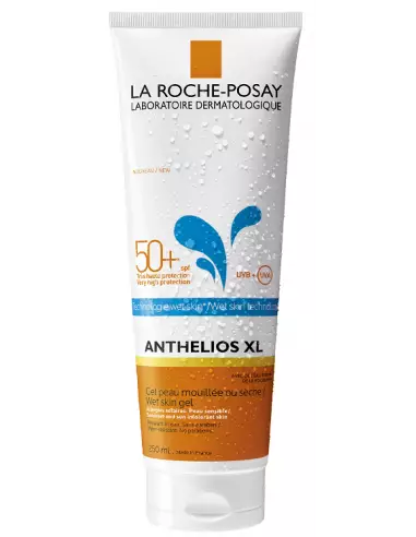 Gel-fluid de protectie solara cu aplicare pe pielea umeda sau uscata SPF 50+ Anthelios XL Wet Skin, 250 ml, La Roche-Posay - PROTECTIE-SOLARA-ADULTI - LA ROCHE-POSAY