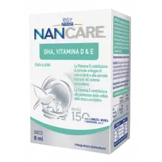 NanCare DHA Vitamina D&E, 8 ml, Nestle