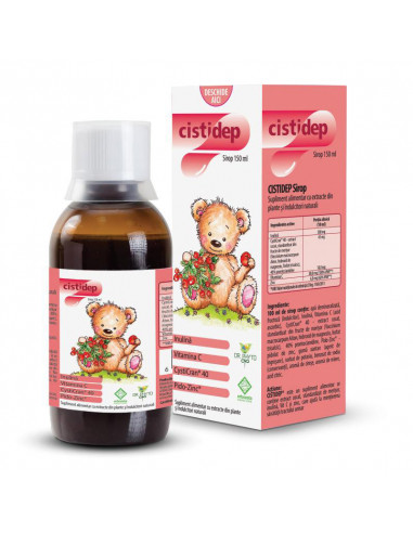 Sirop pentru copii Cistidep, 150 ml, Dr. Phyto - INFECTII-URINARE - DR. PHYTO