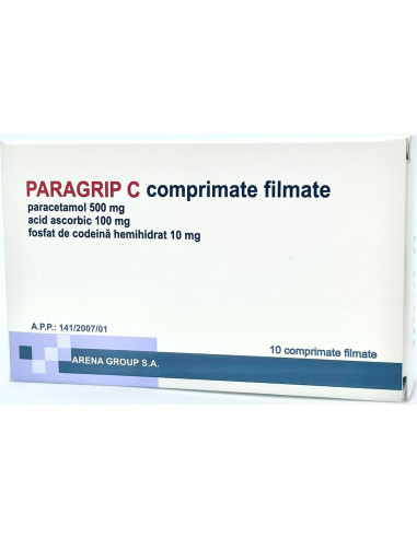Paragrip C 10 comprimate filmate, Arena Group - DURERE-SI-FEBRA - ARENA GROUP
