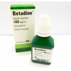 Betadine 10% solutie, 30ml, Egis