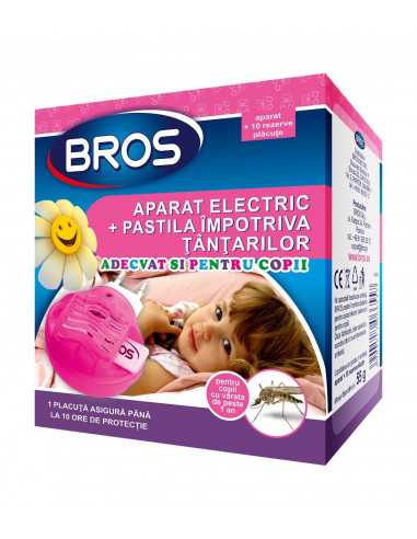 Bros Aparat Electric Tantari + Pastile Copii - PROTECTIE-ANTIINSECTE - BROS