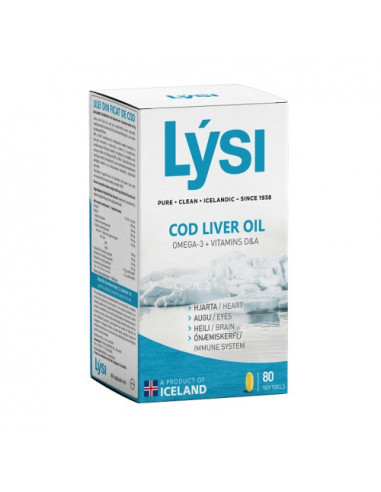Ulei din ficat de cod, 80 capsule, Lysi - COLESTEROL - LYSI