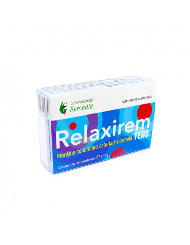 Relaxirem Tens, 30 comprimate, Remedia -  - LABORATOARELE REMEDIA