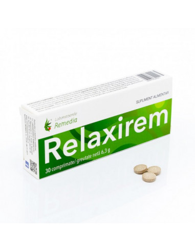 Relaxirem, 30 comprimate, Remedia -  - LABORATOARELE REMEDIA