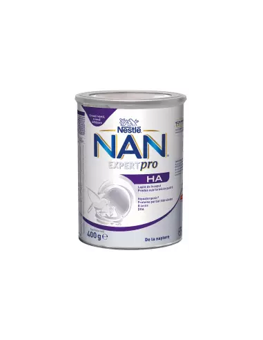Nan HA Formula lapte praf premium hipoalergenic +0 luni, 400g, Nestle - FORMULE-LAPTE - NAN