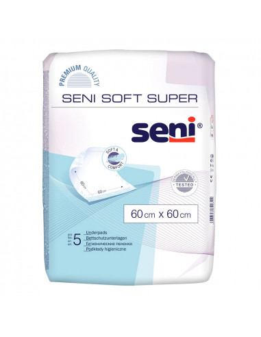 Seni Soft Paturica Bed Pads 60/60, 5 bucati - SCUTECE-PENTRU-ADULTI - SENI