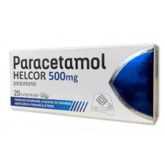 Paracetamol 500mg, 20 comprimate, Helcor