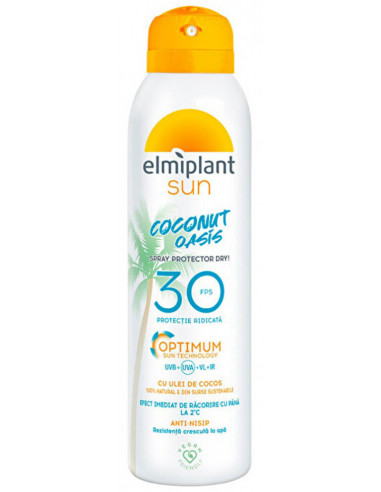 Spray cu protectie solara Elmiplant Sun Coconut Oasis SPF 30, 150 ml -  - ELMIPLANT