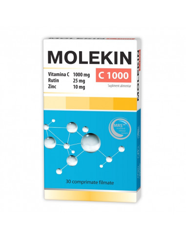 Molekin C1000, 30 comprimate filmate, Zdrovit - IMUNITATE - ZDROVIT