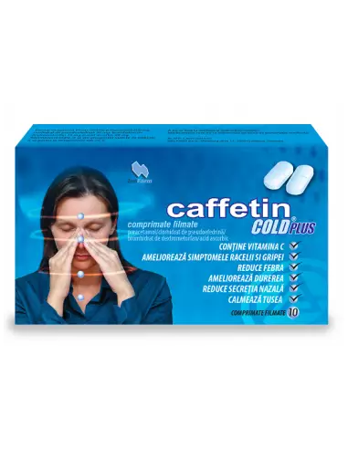 Caffetin Cold Plus, 10 comprimate filmate, Alkaloid - DURERE-SI-FEBRA - ALKALOID AD.SKOPJE JOIT STOCK COMPANY