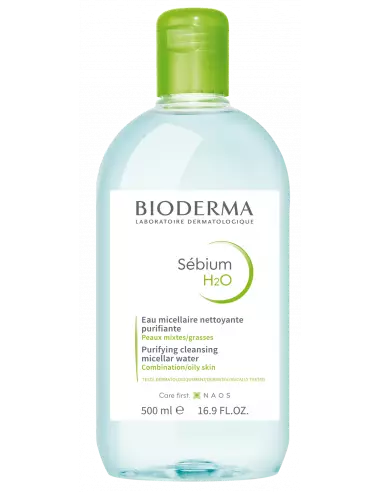 Bioderma Sebium H2O apa micelara pentru ten gras/mixt, 500ml - ACNEE - BIODERMA