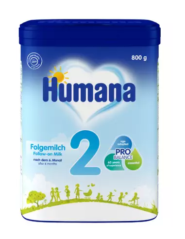 Formula de lapte de continuare 2, +6 luni, 800 g, Humana -  - HUMANA