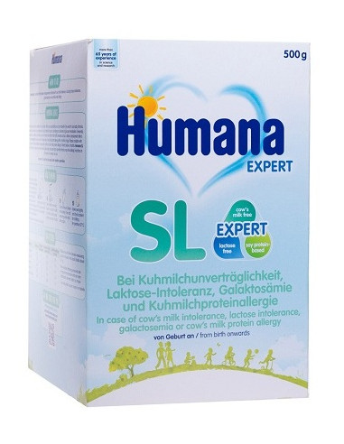 Formula speciala de lapte pe baza de soia SL, +0 luni, 500 g, Humana -  - HUMANA