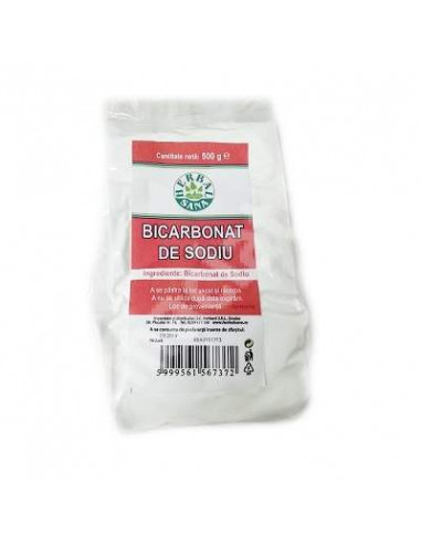 Bicarbonat de sodiu Herbal Sana, 500 g, Herbavit - STOMAC-SI-ACIDITATE - HERBAVIT