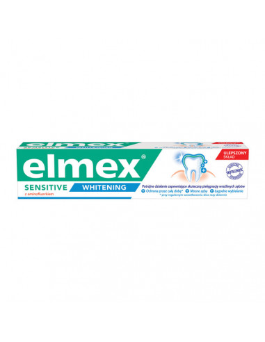 Pasta de dinti pentru albire Sensitive Whitening, 75 ml, Elmex -  - ELMEX