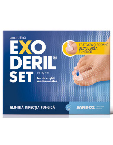 Exoderil Set 50 mg/ml ,2.5 ml, Sandoz - CIUPERCA-PICIORULUI - SANDOZ